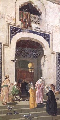 Osman Hamdy Bey La Porte de la Grande Mosquee Brousse (mk32) France oil painting art